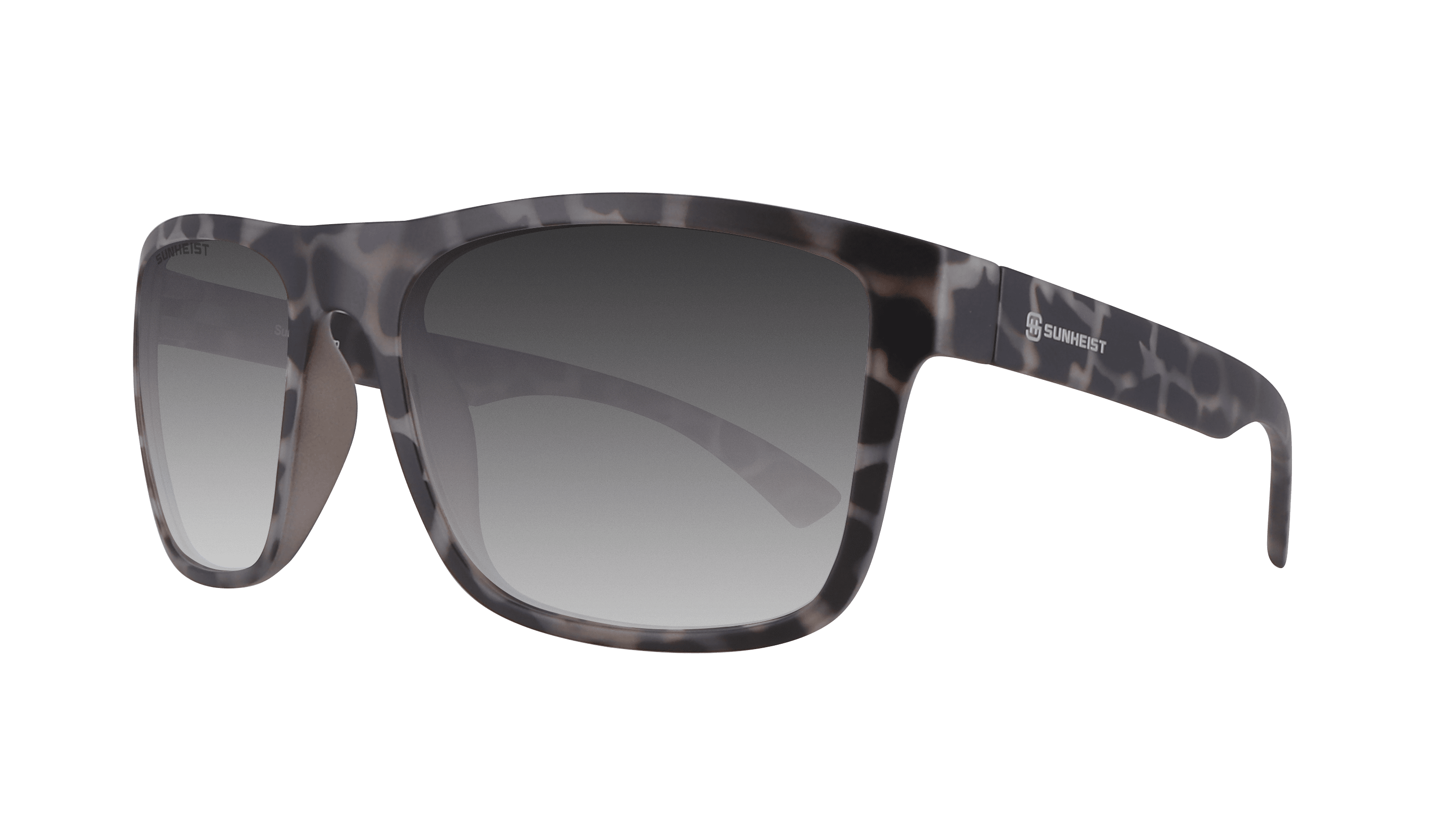 Matte Gray Tortoise / Smoke Gradient with Light Mirror