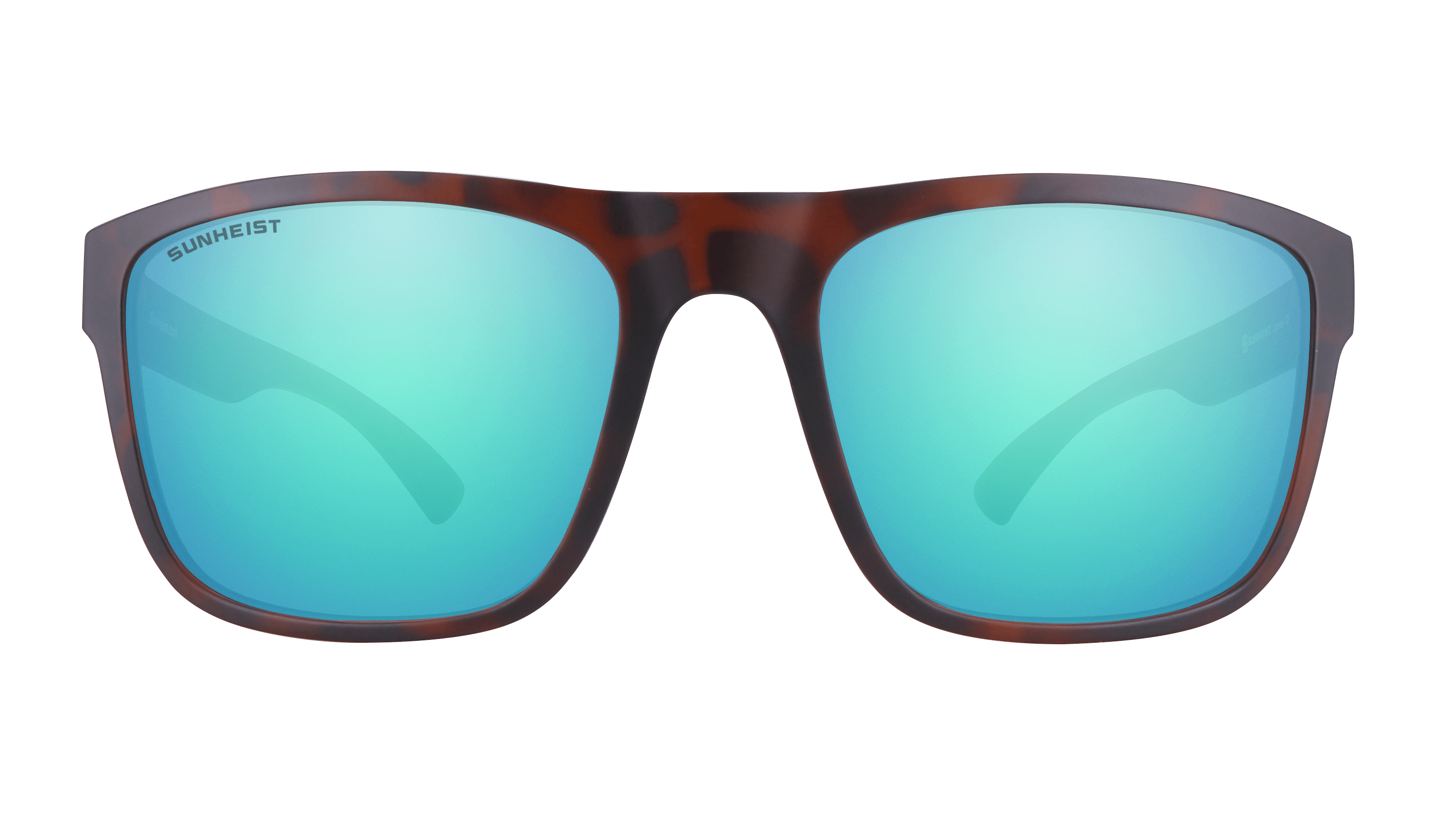 Matte Brown Tortoise / Brown with Green Mirror