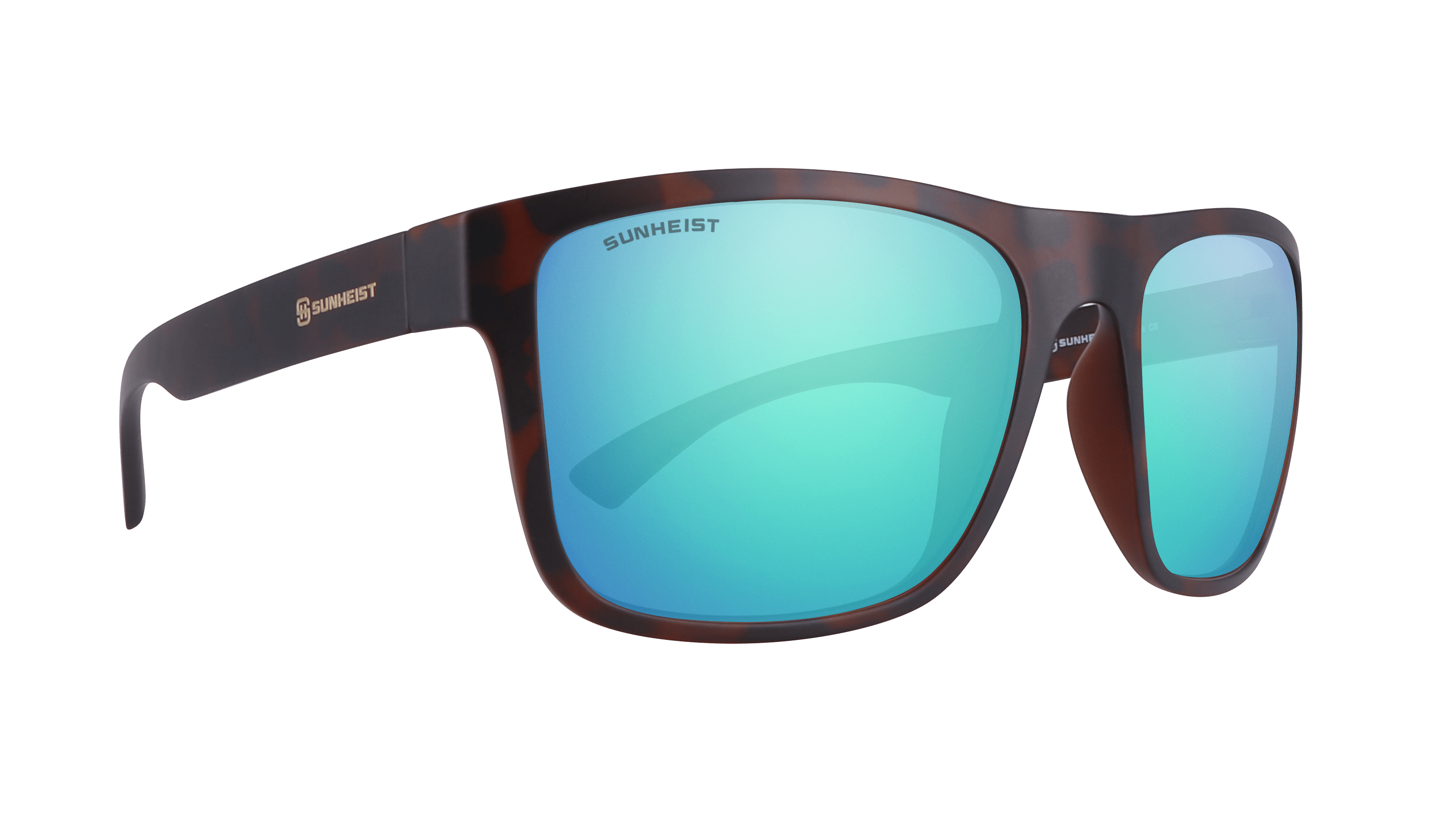 Matte Brown Tortoise / Brown with Green Mirror