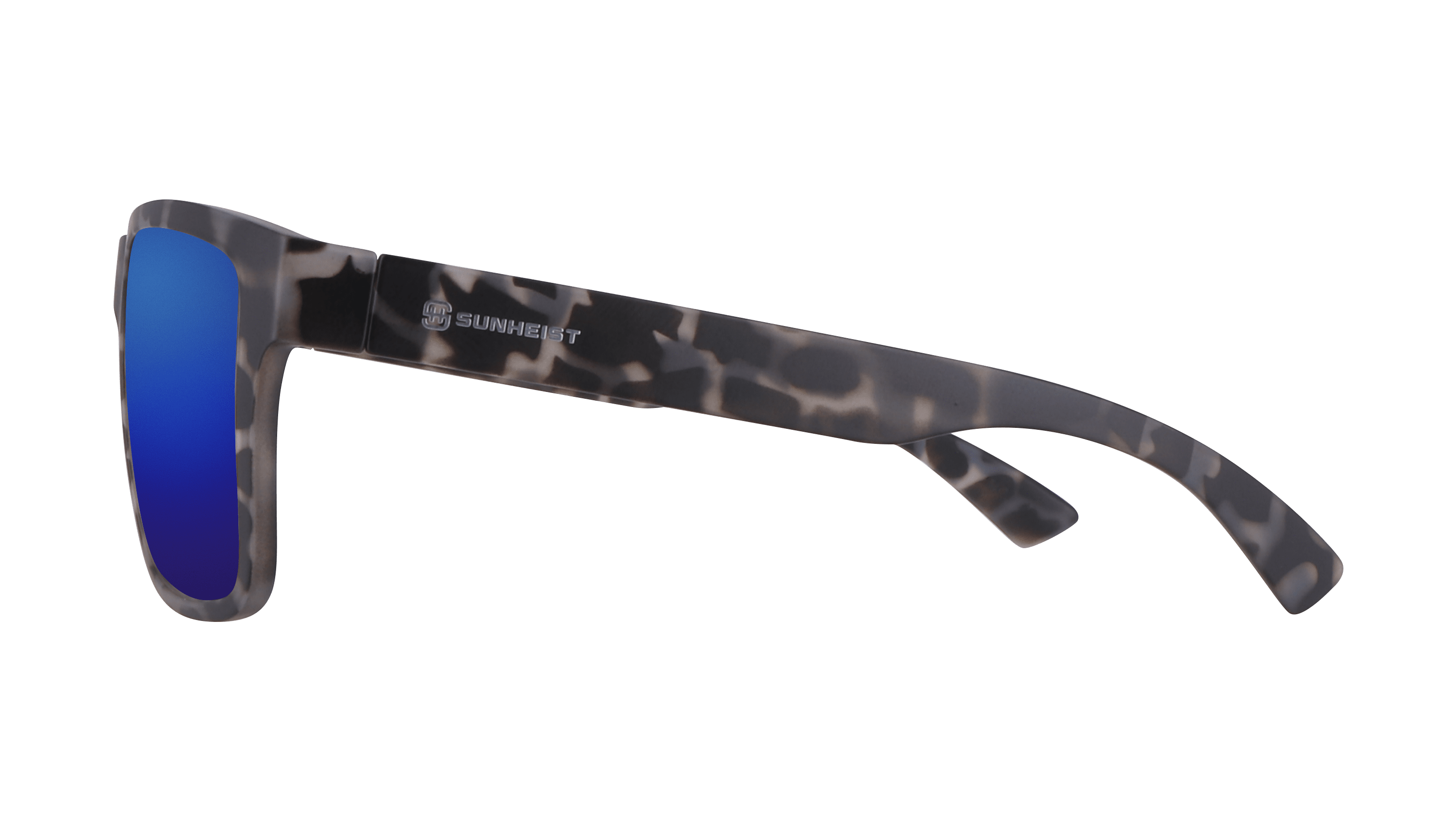 Matte Gray Tortoise / Smoke with True Blue Mirror