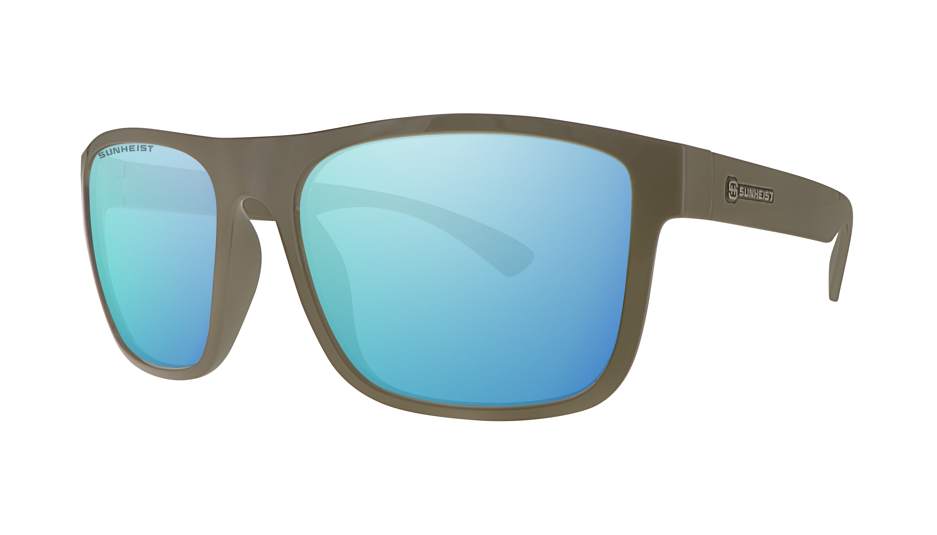 Gloss Sand / Brown with Green Mirror