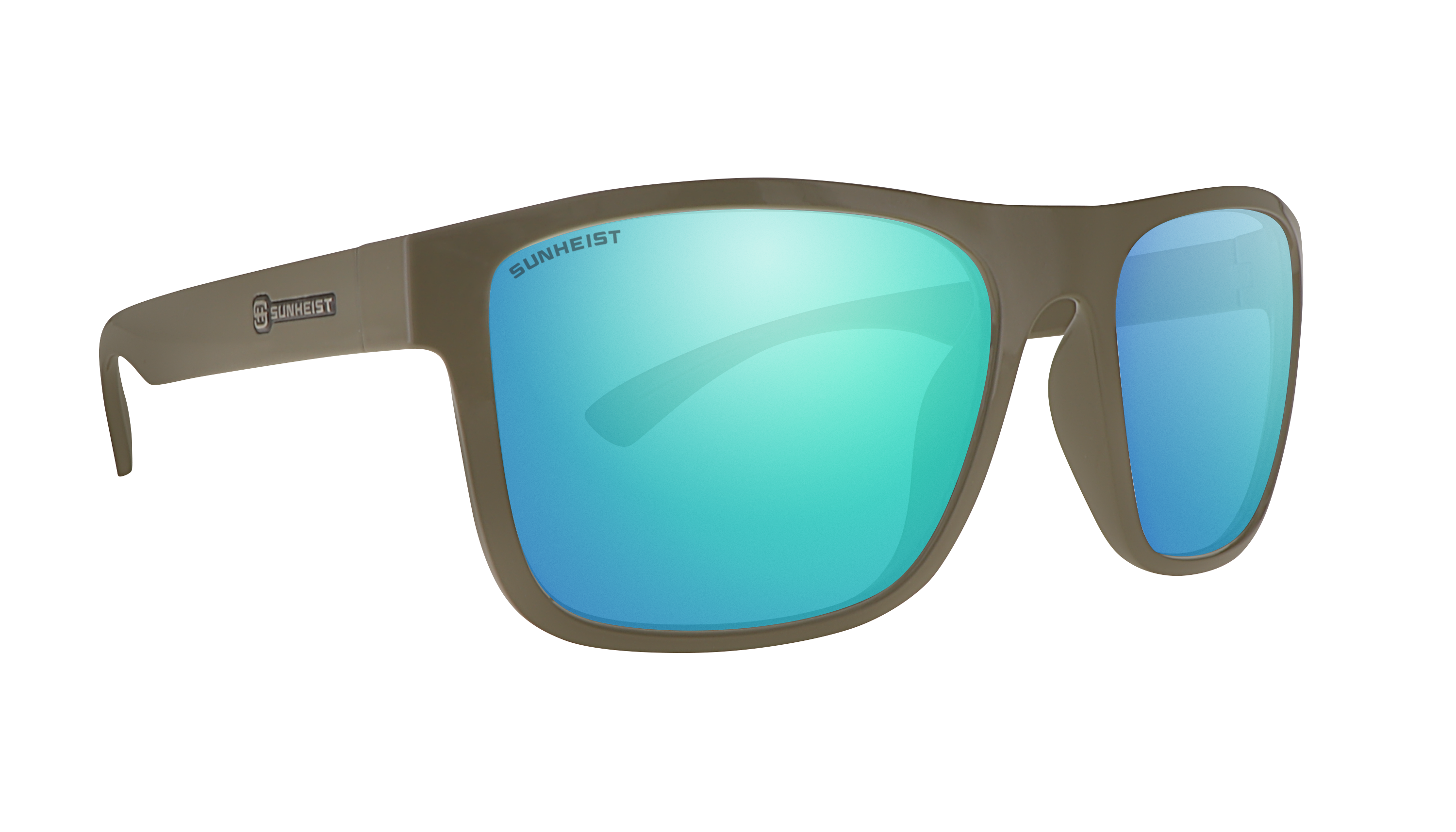 Gloss Sand / Brown with Green Mirror