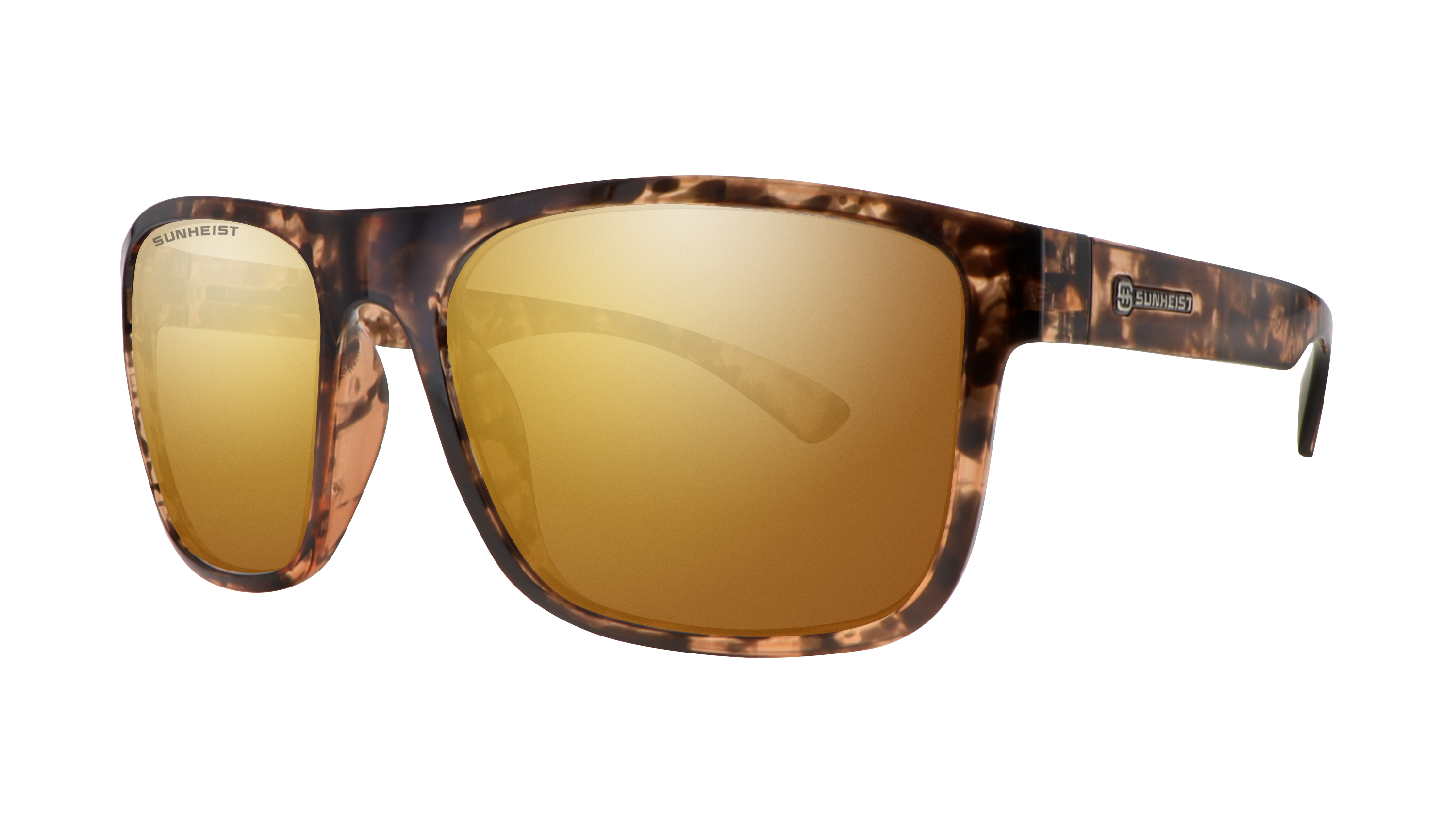 Gloss Brown Tortoise / Brown with Gold Full Mirror