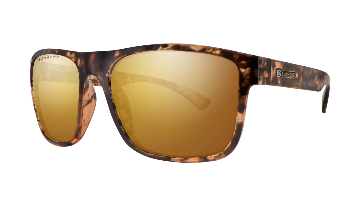Gloss Brown Tortoise / Brown with Gold Full Mirror