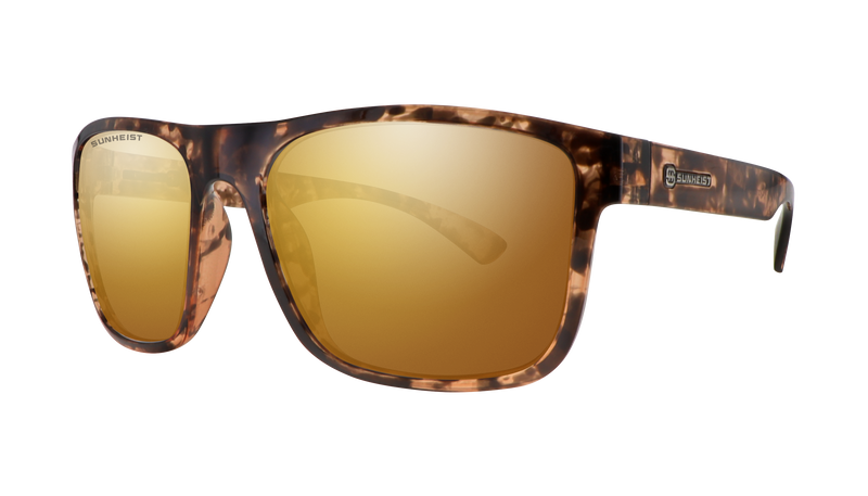 Gloss Brown Tortoise / Brown with Gold Full Mirror