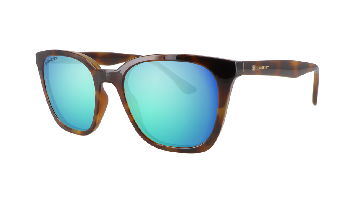 Gloss Jelly Brown Tortoise / Brown with Green Mirror