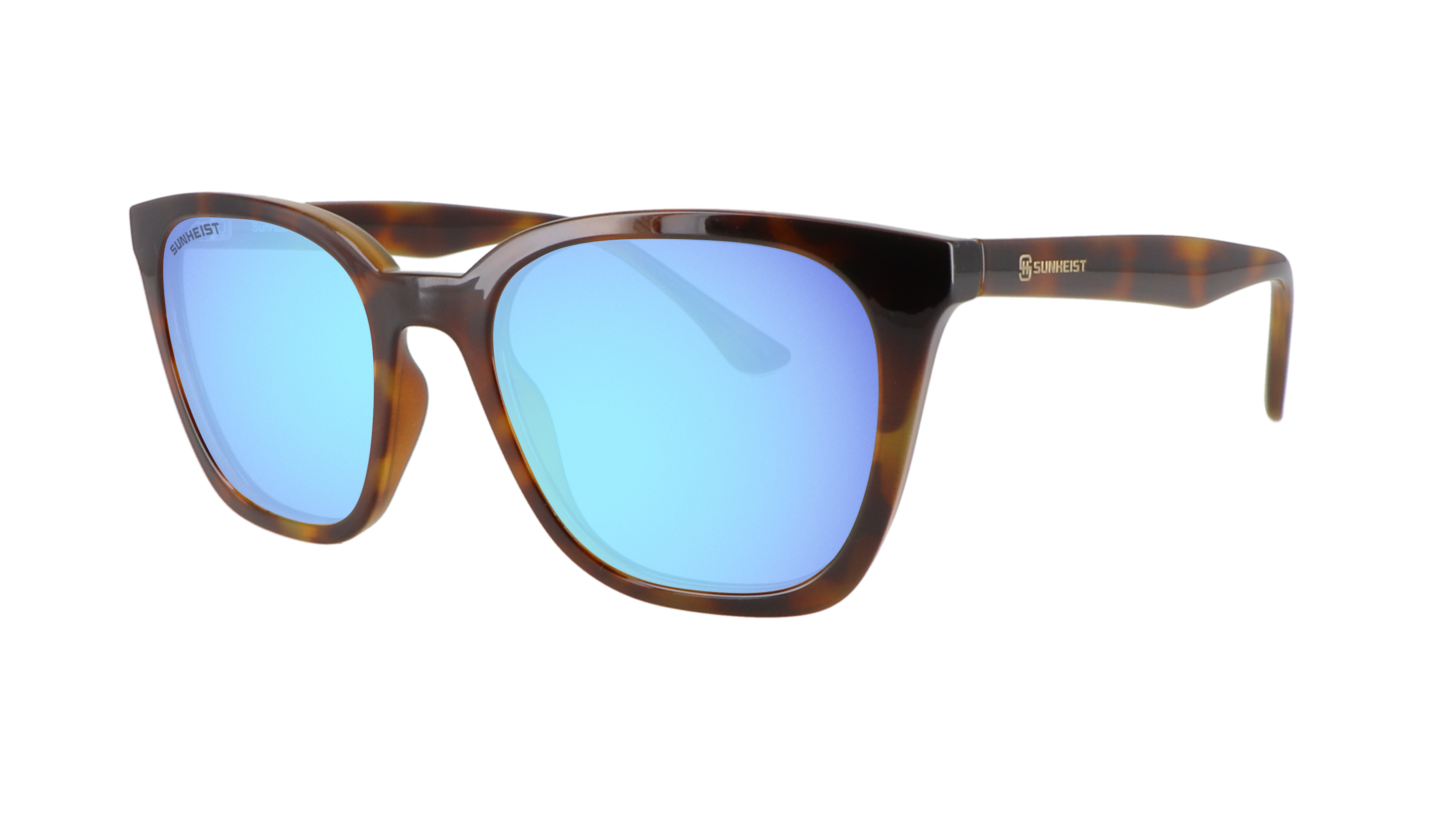 Gloss Jelly Brown Tortoise / Smoke with Icy Blue Mirror