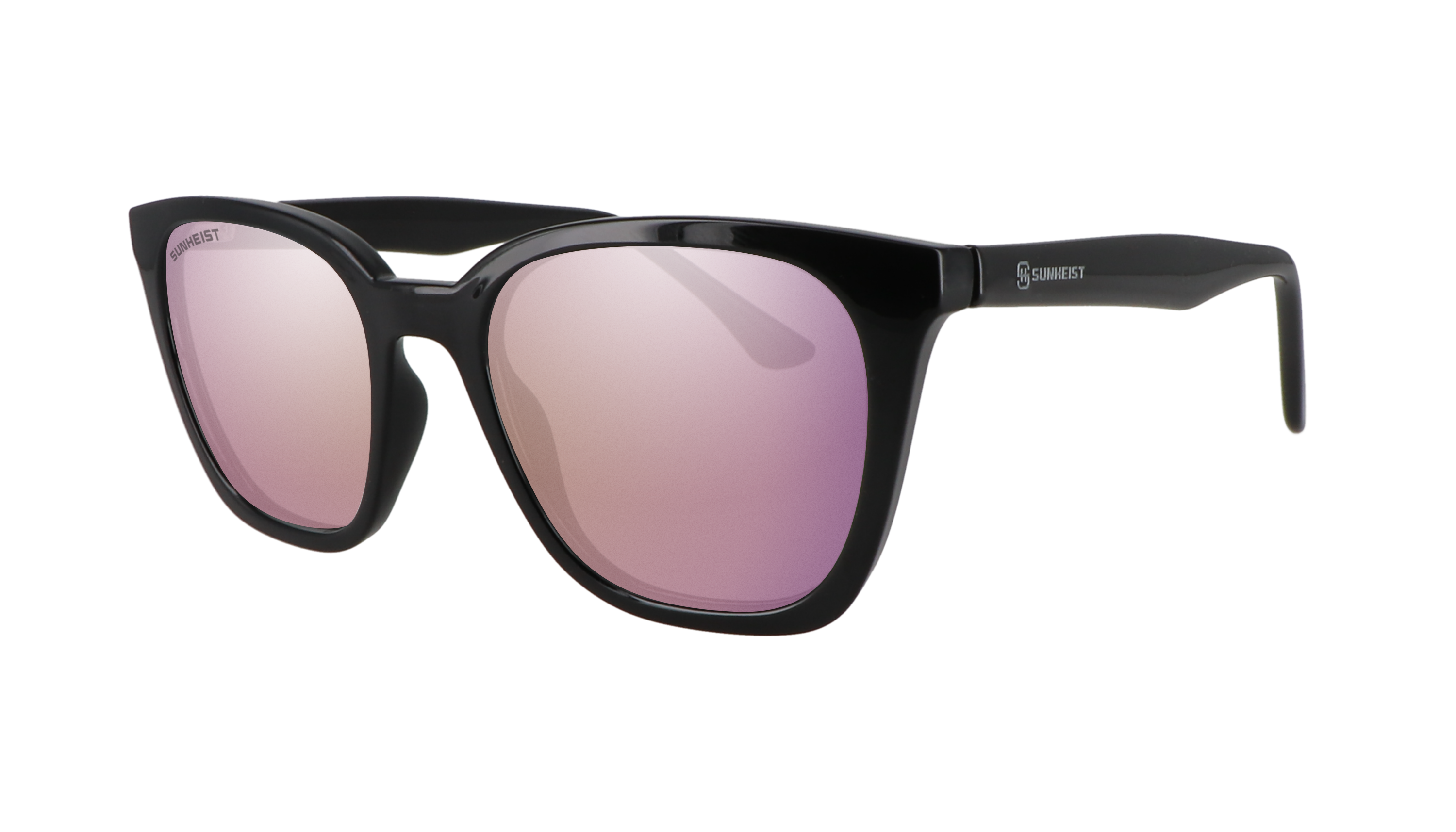 Gloss Black / Smoke with Rose Gold Mirror