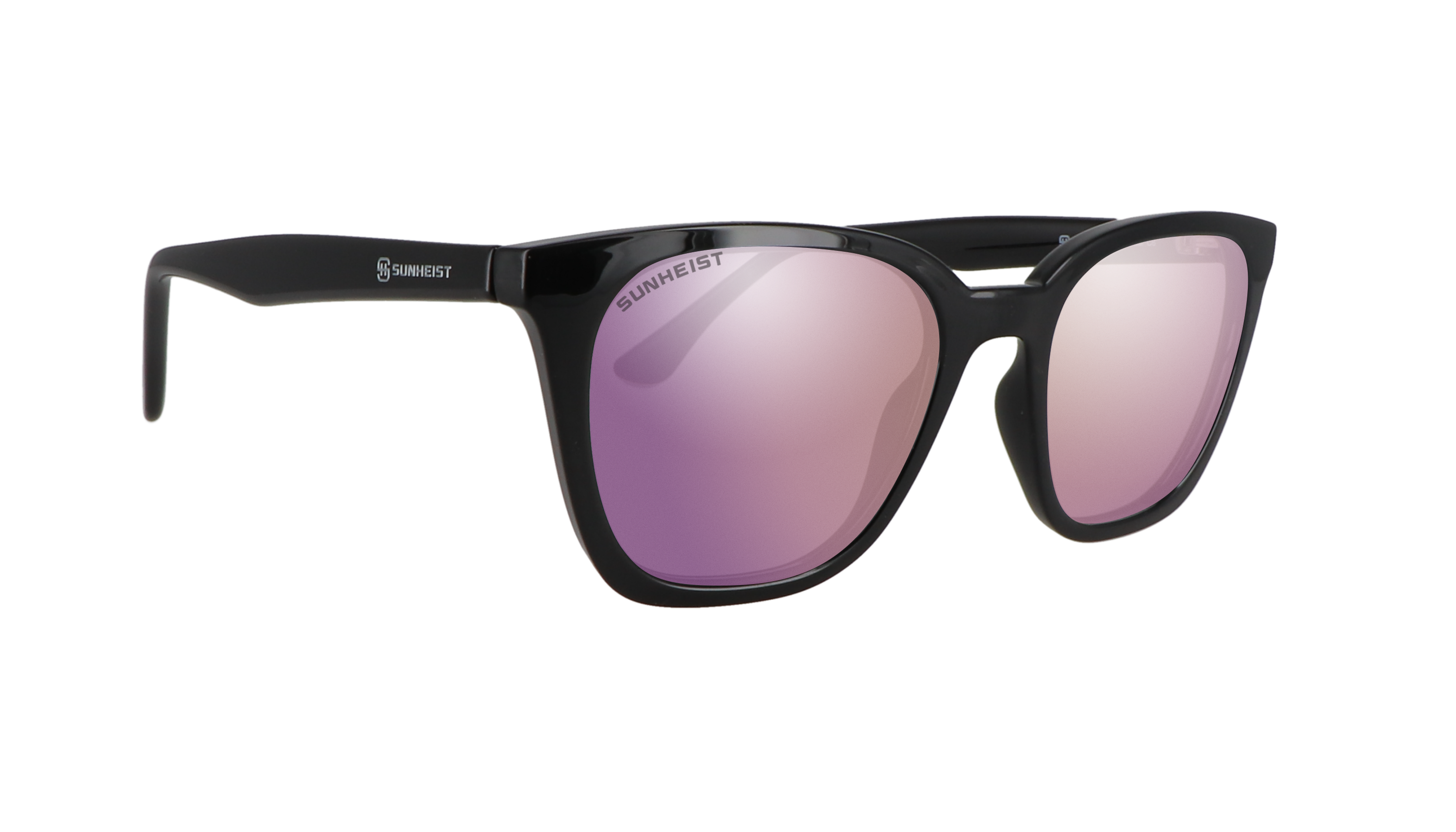 Gloss Black / Smoke with Rose Gold Mirror