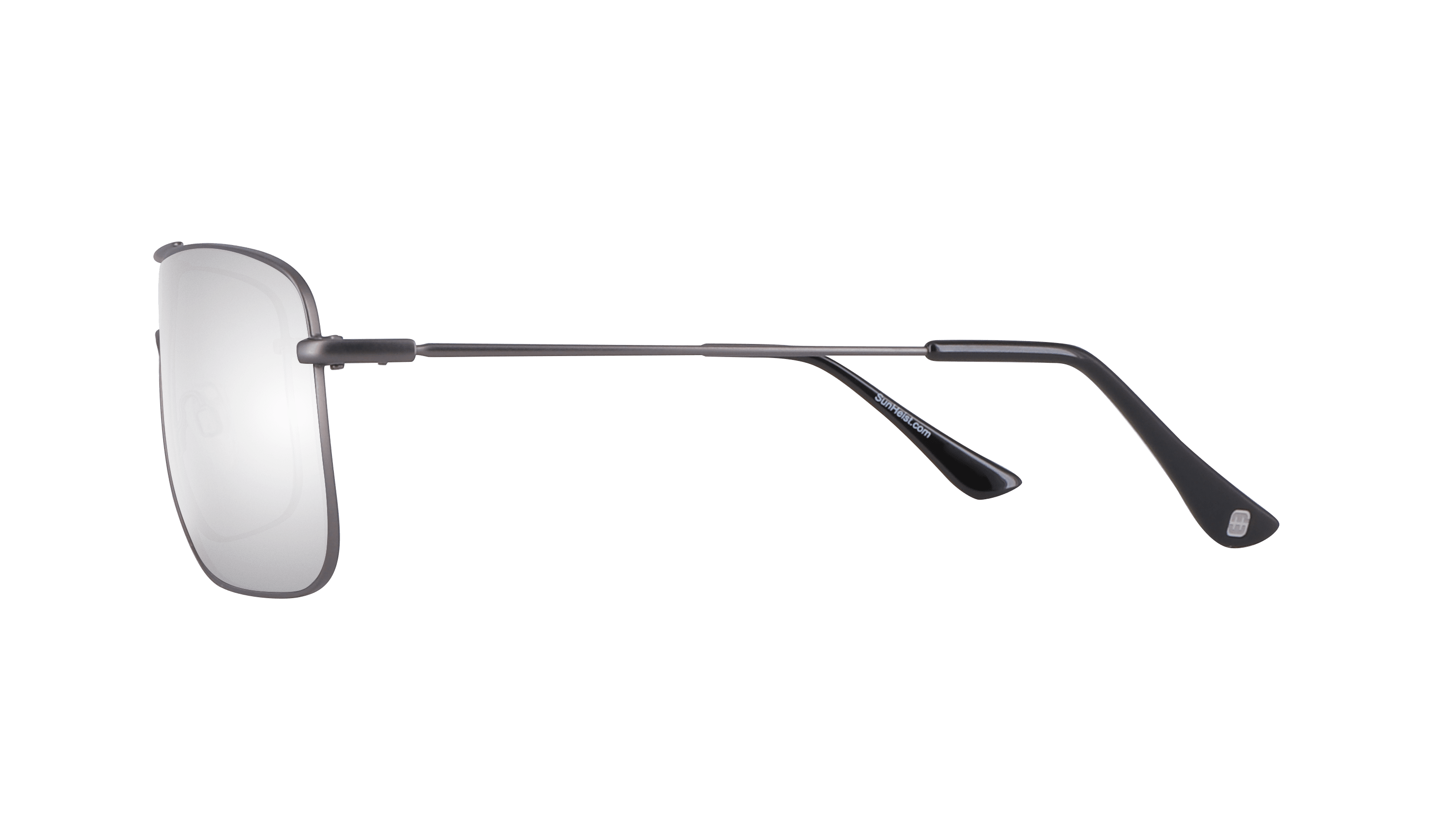 Matte Dark Gun / Smoke with Full Mirror