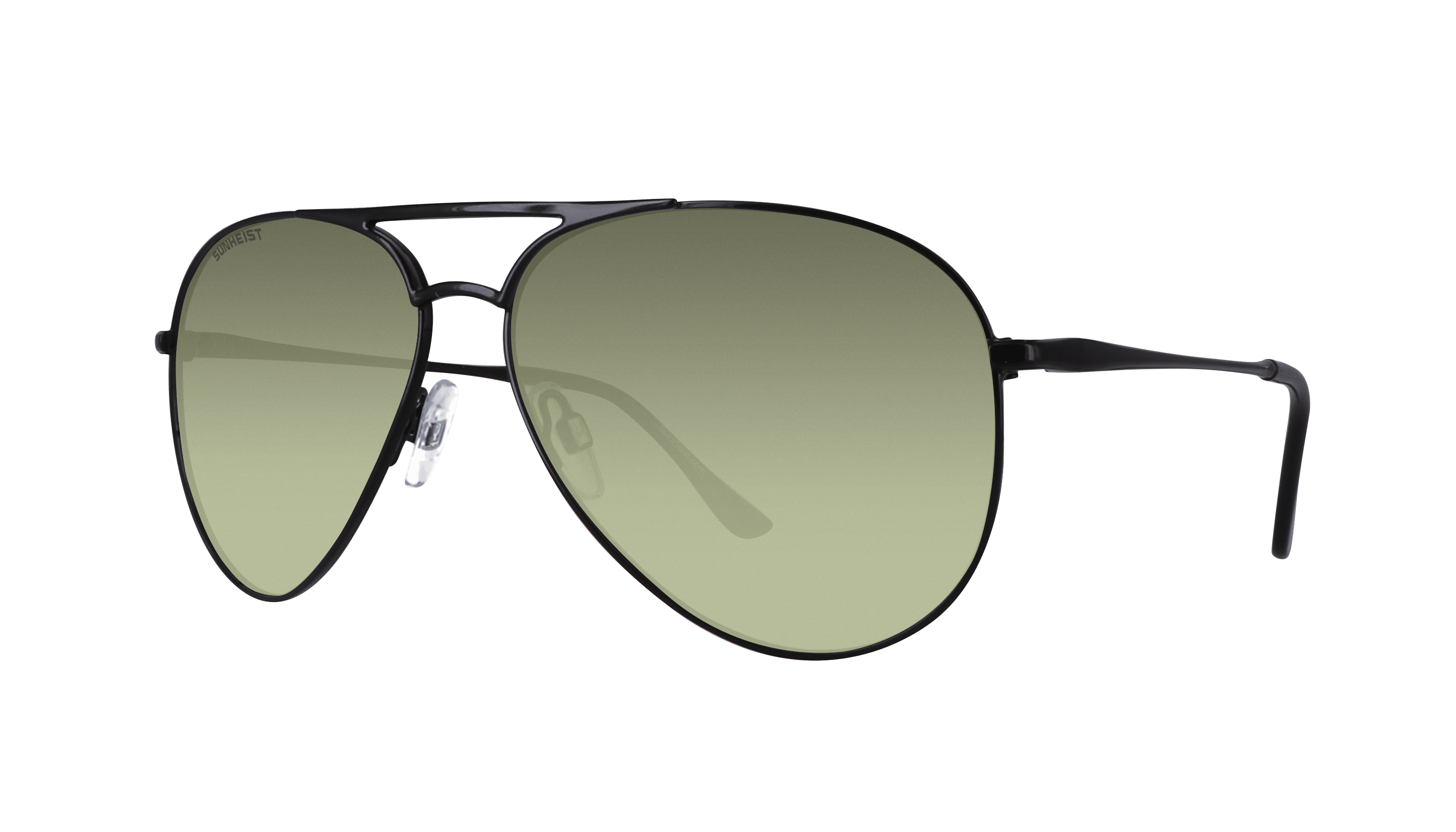 Gloss Black / Gradient Green with Light Mirror