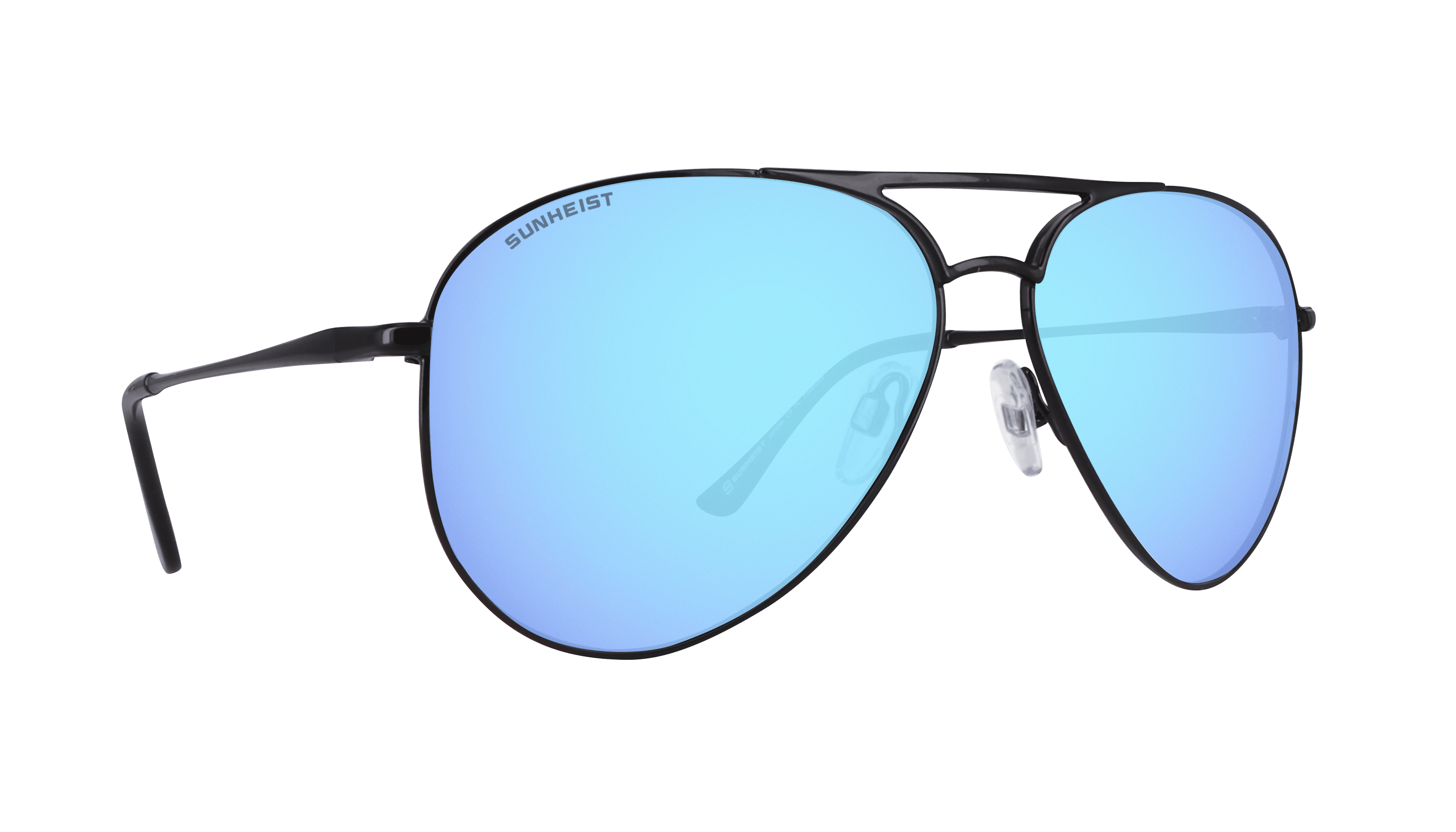 Gloss Black / Smoke with Icy Blue Mirror