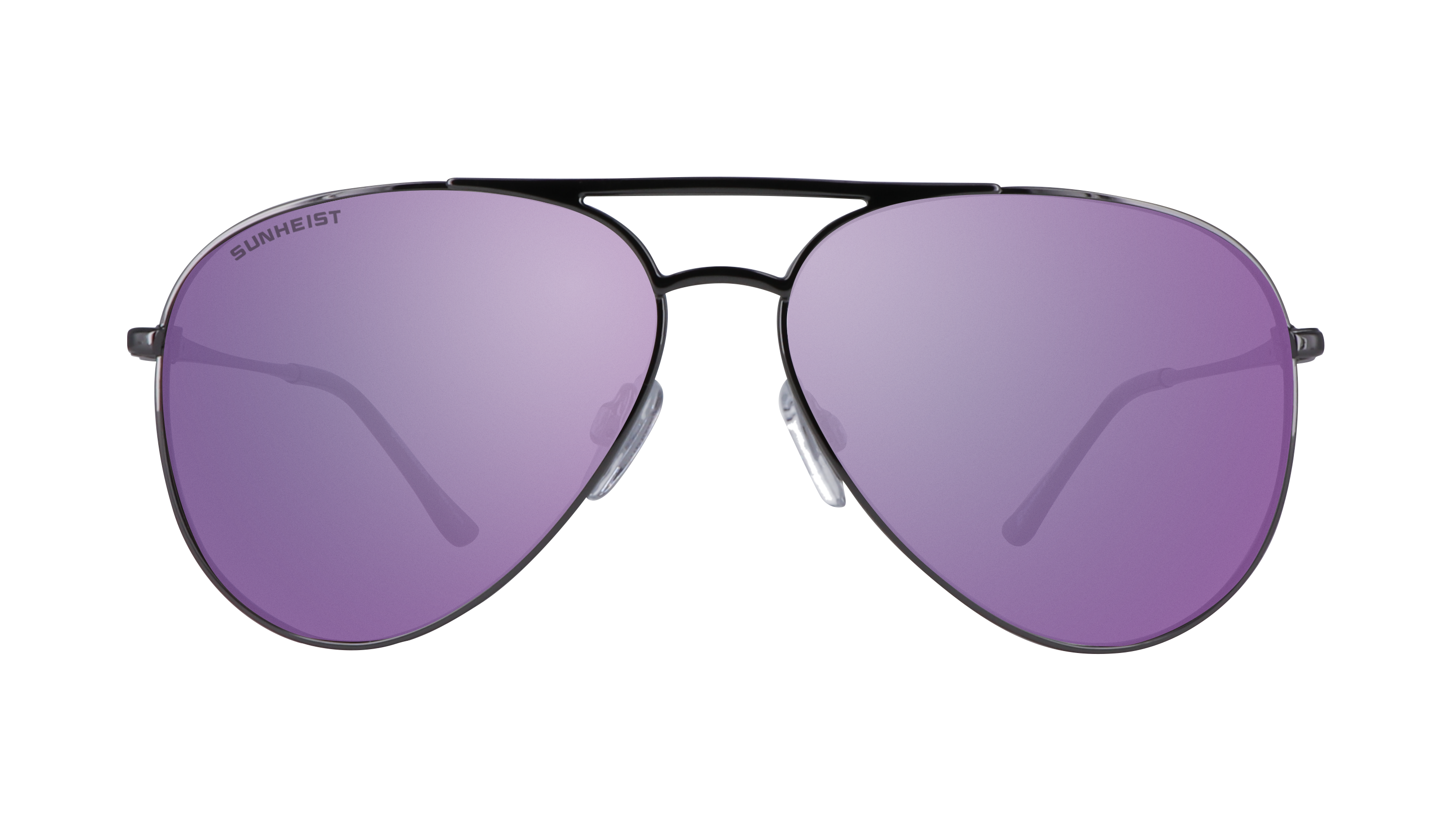 Gloss Dark Gun / Smoke with Purple Mirror