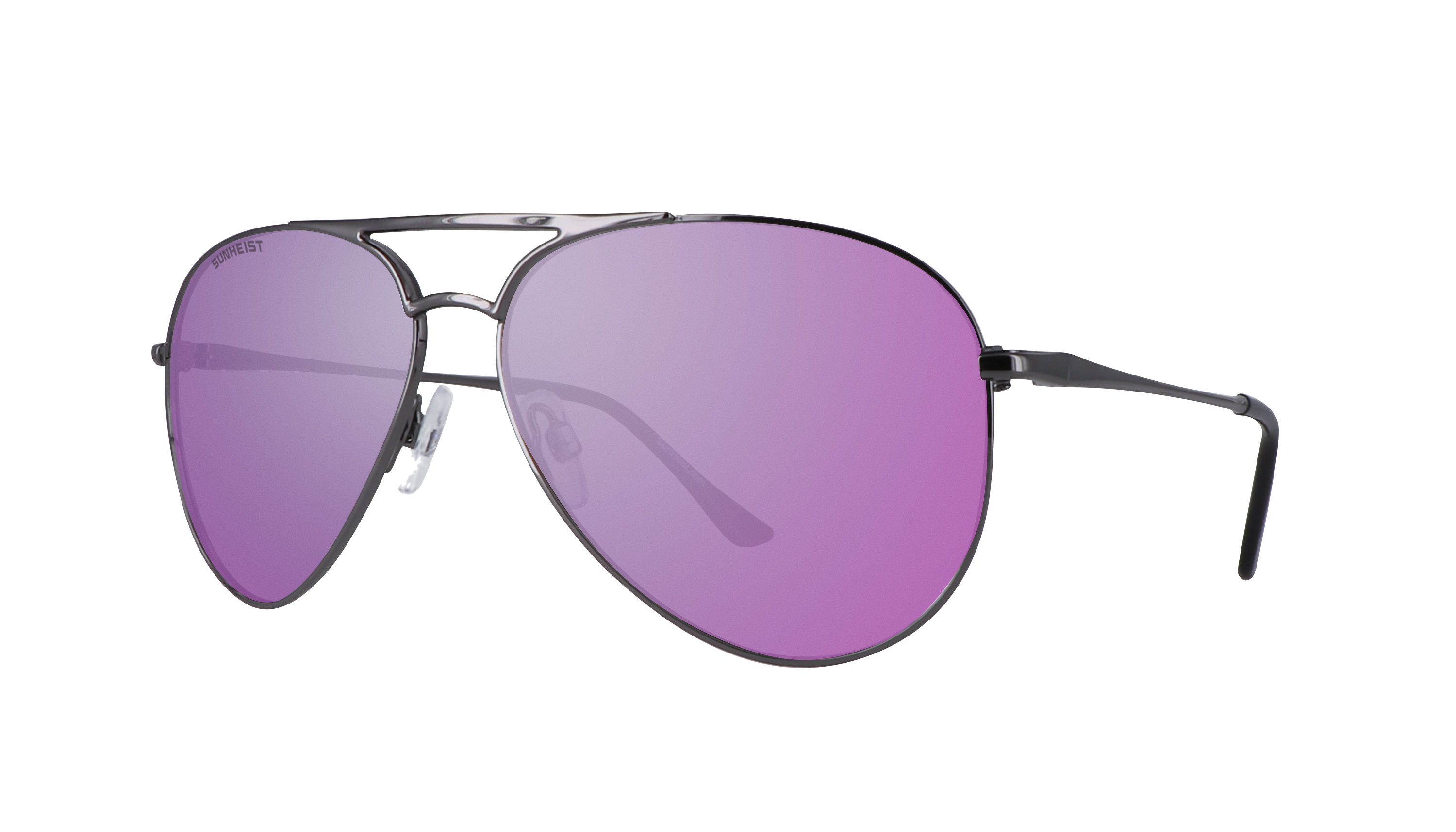 Gloss Dark Gun / Smoke with Purple Mirror