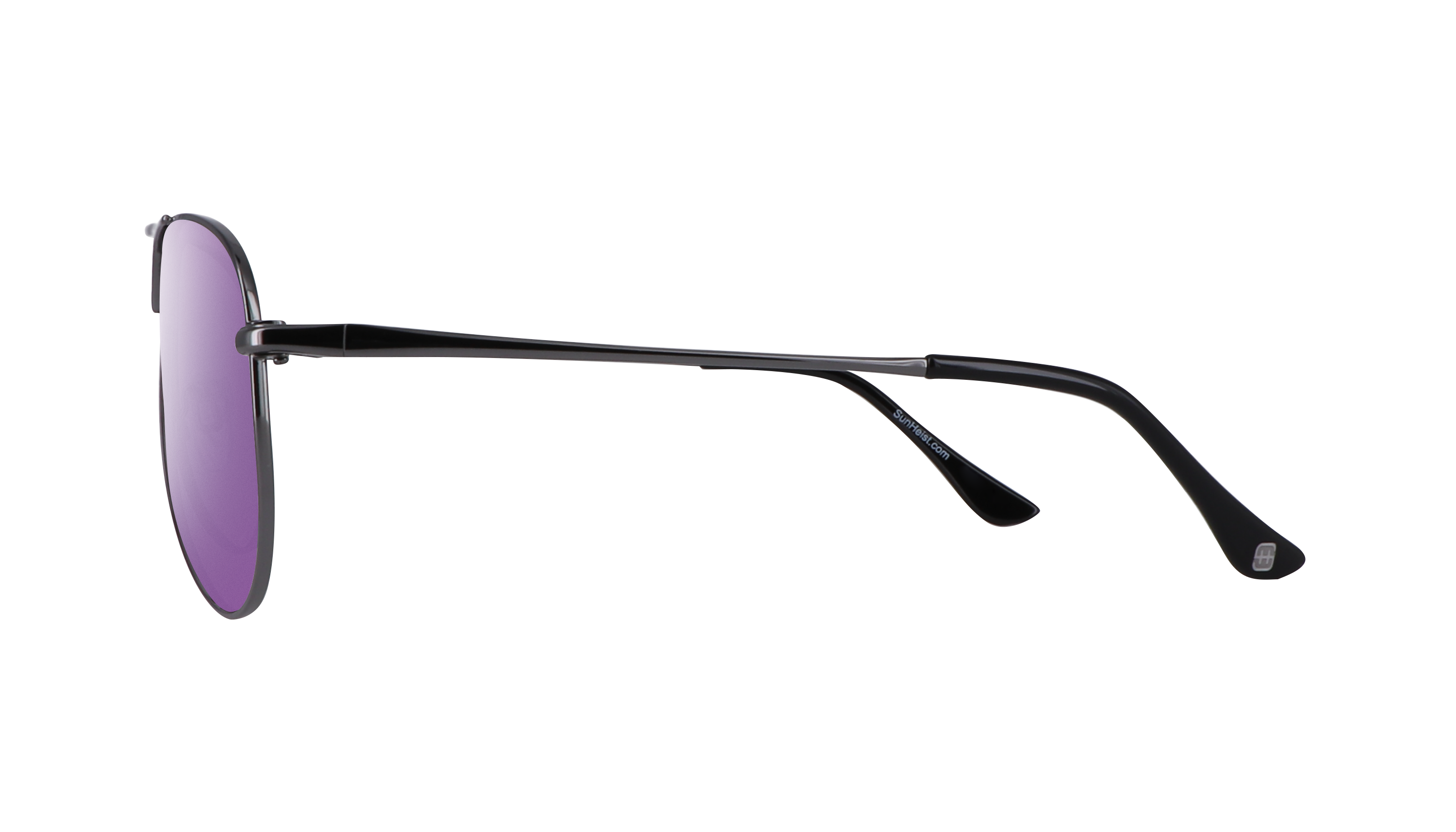 Gloss Dark Gun / Smoke with Purple Mirror