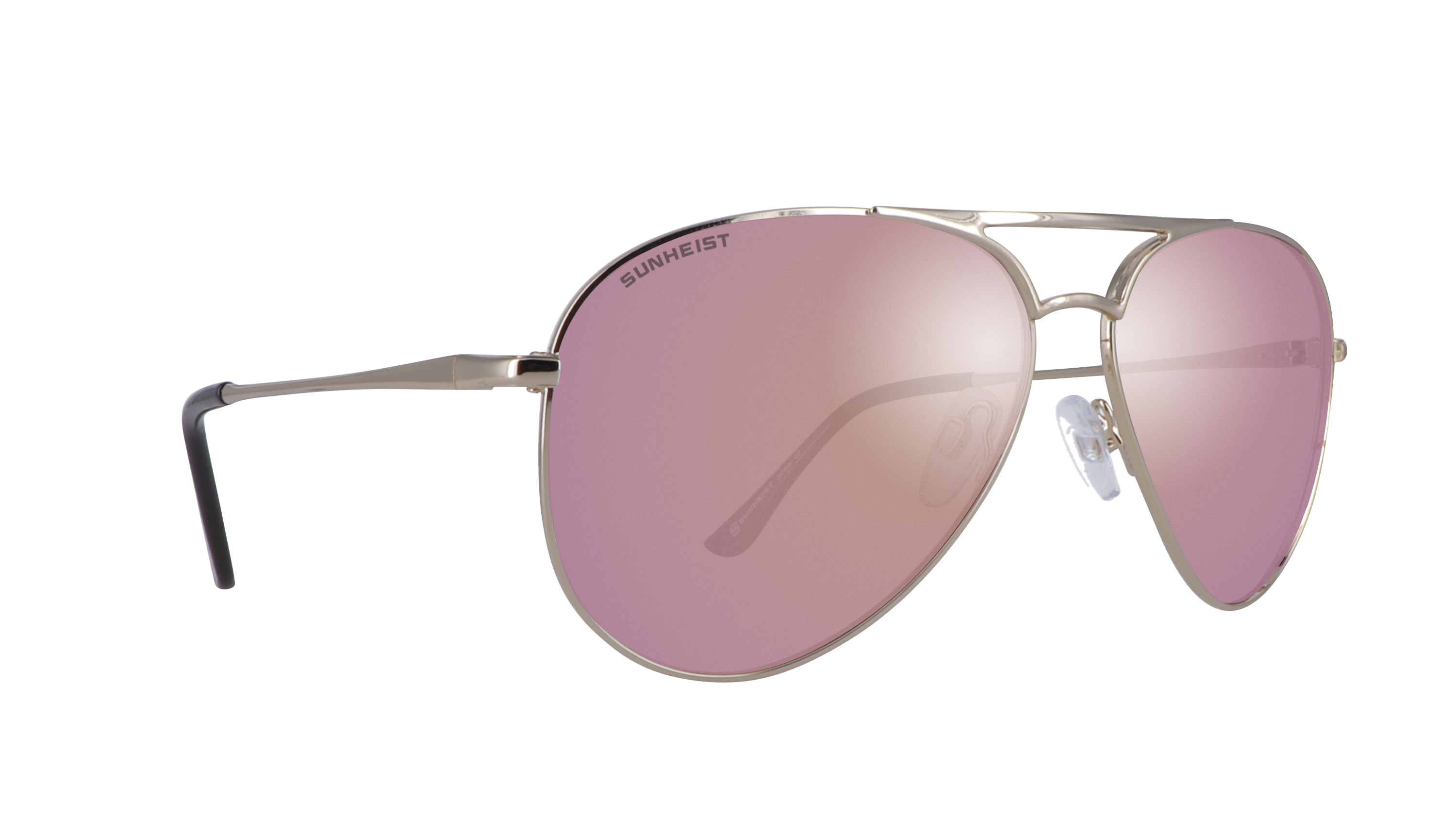 Gloss Light Gold / Smoke with Rose Gold Mirror