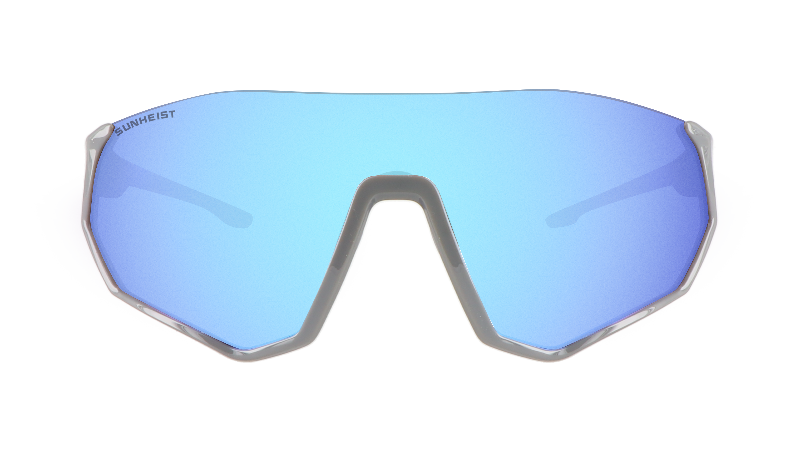 Gloss Gray and Dark Blue / Smoke with Icy Blue Mirror