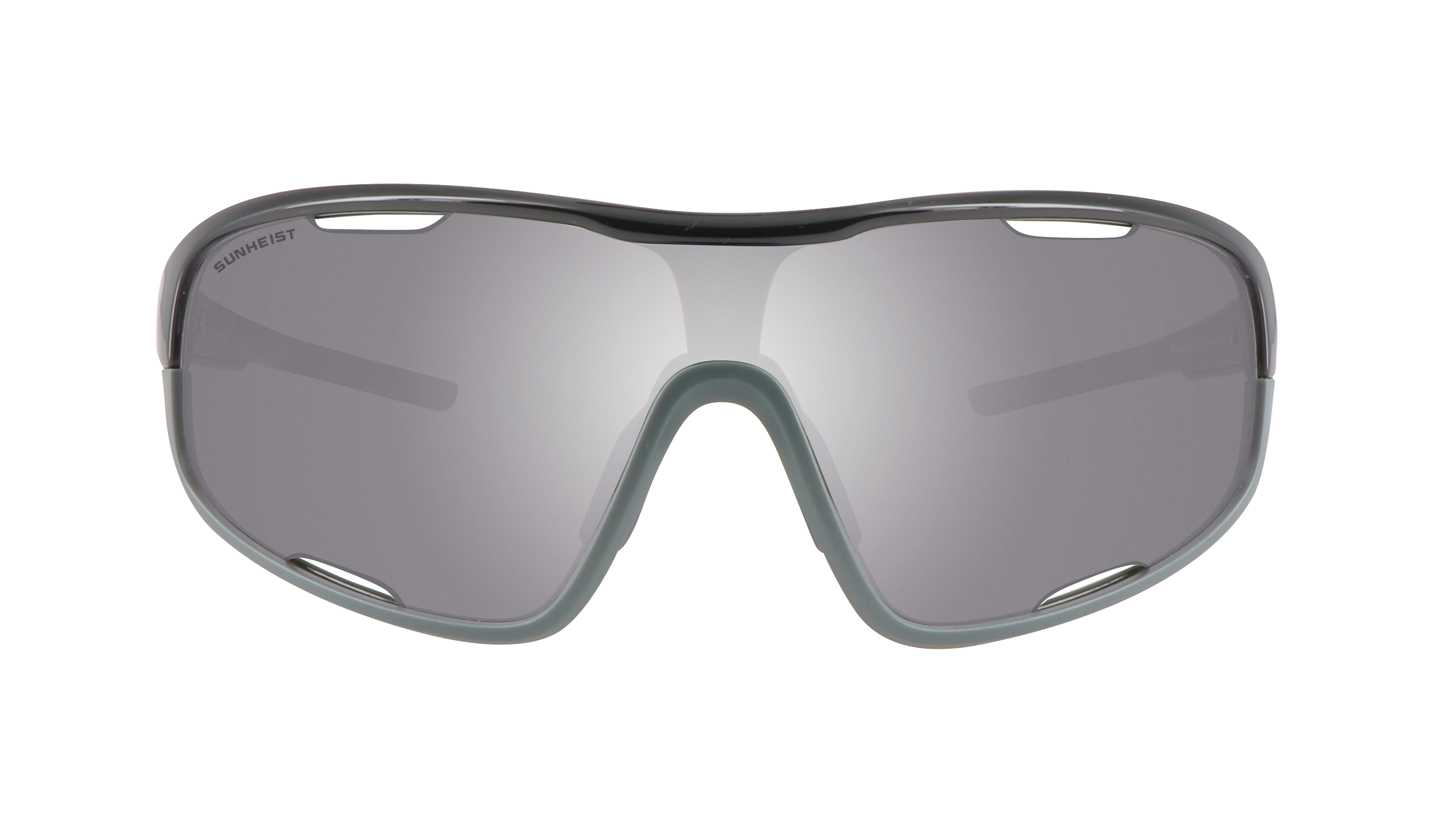 Gloss Black and Matte Gray Pine / Smoke with Light Mirror