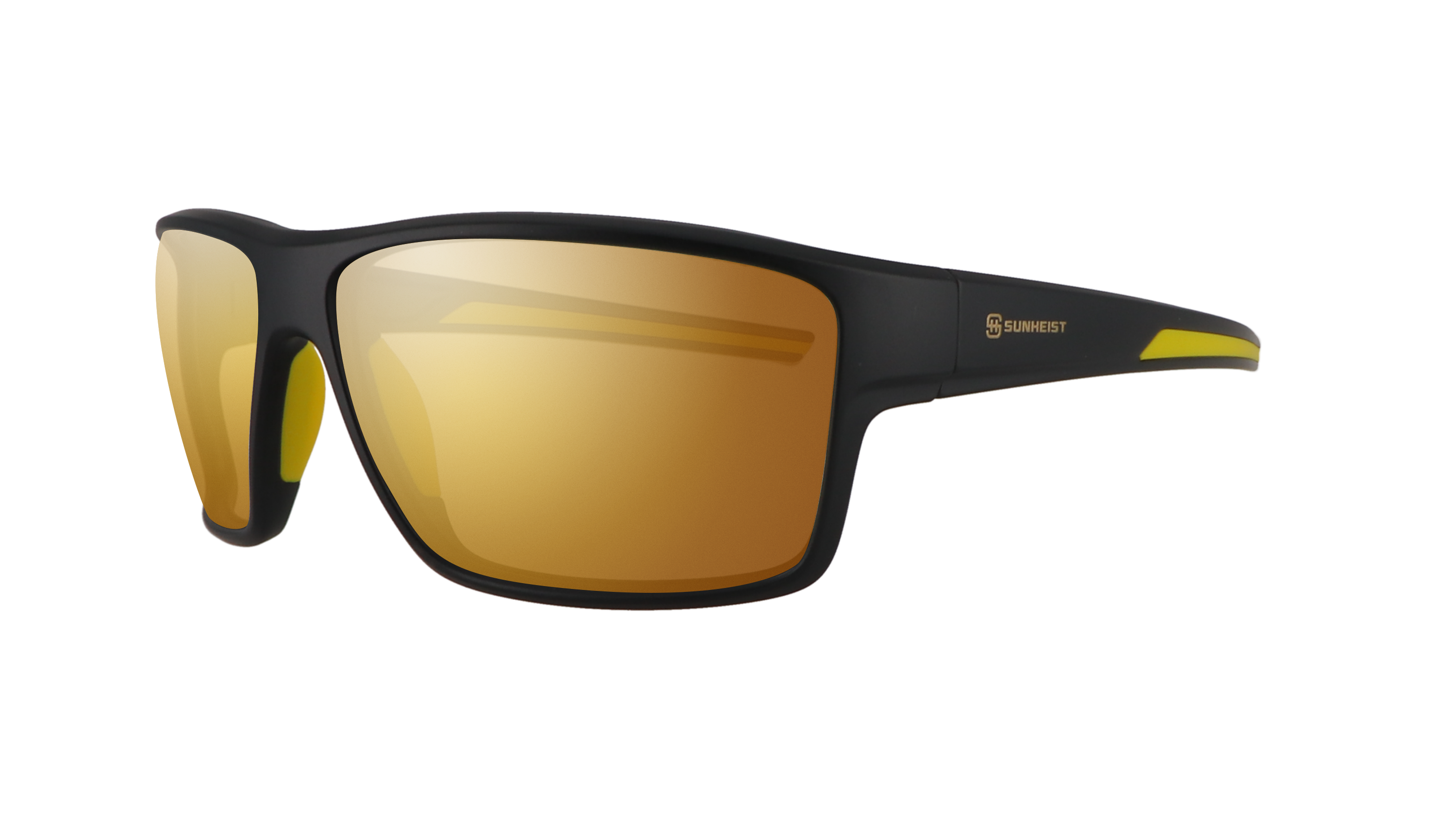 Matte Black / Brown with Gold Mirror