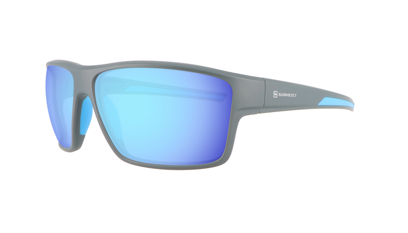 Matte Gray / Smoke with Icy Blue Mirror Polarized