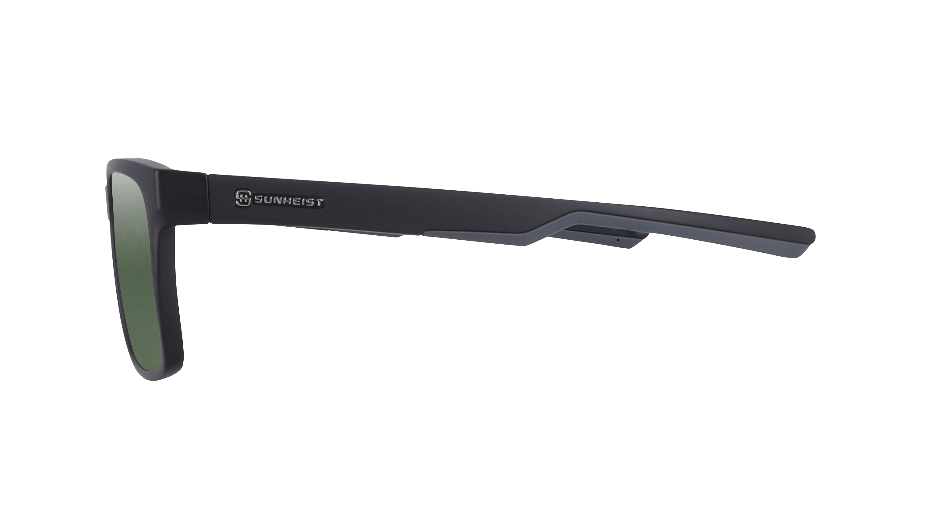 Matte Black / Green Polarized - Sports Sunglasses - Willow | Sunheist | Perfect Sunglasses for Hiking, Fishing, Cycling or Boating