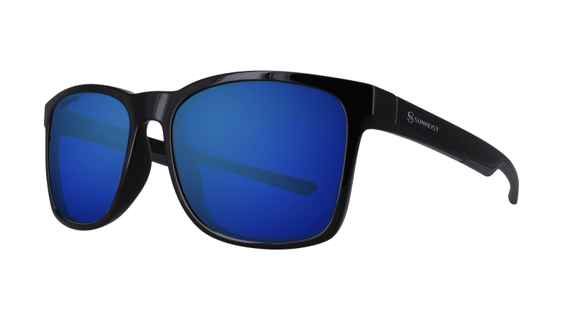 Gloss Black / Smoke with True Blue Mirror Polarized