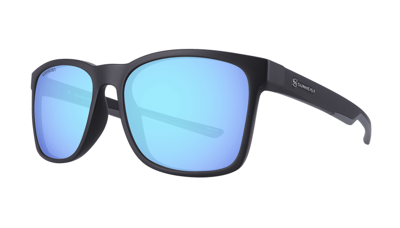 Matte Black / Smoke with Icy Blue Mirror Polarized