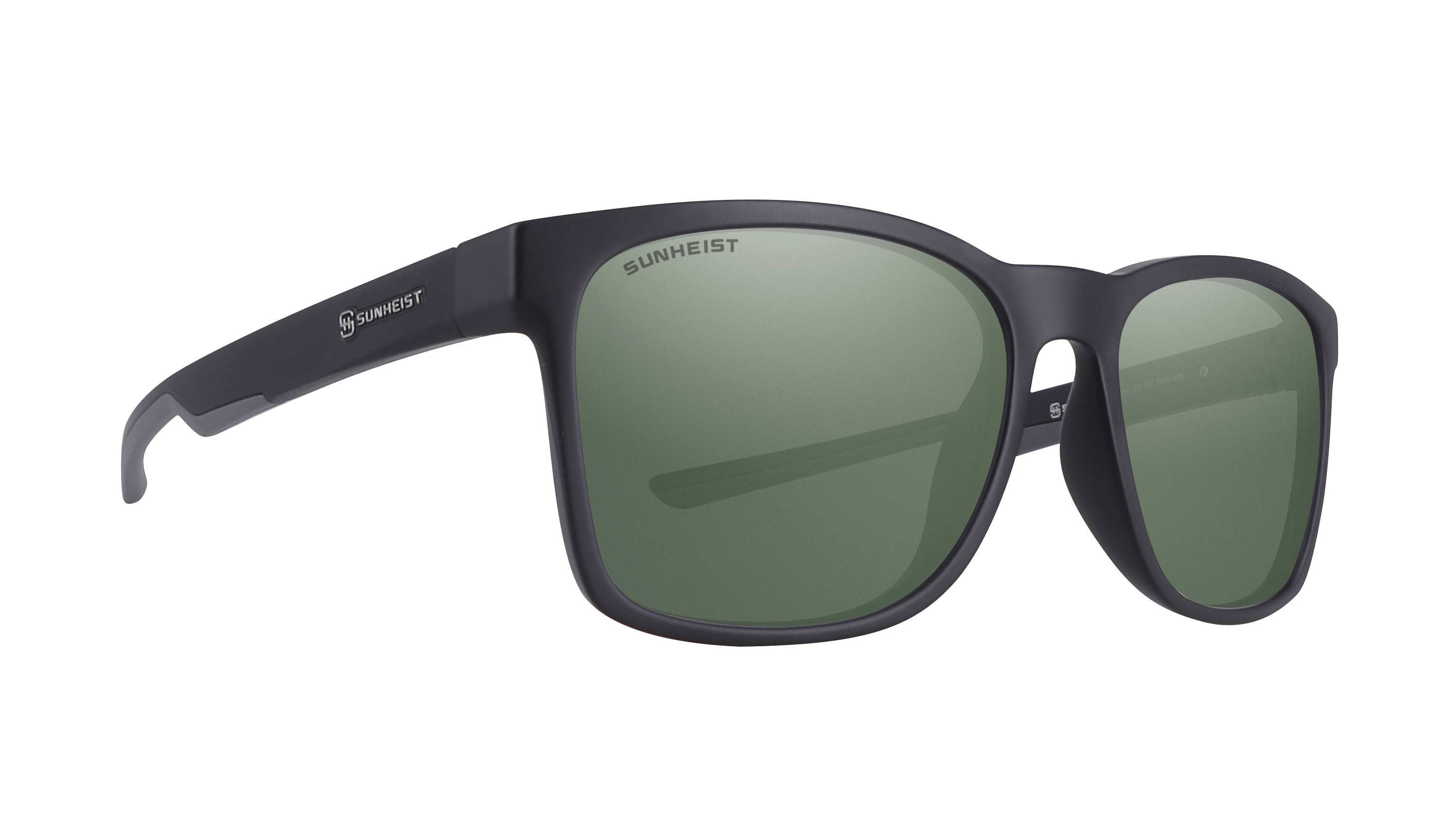 Matte Black / Green with Light Mirror