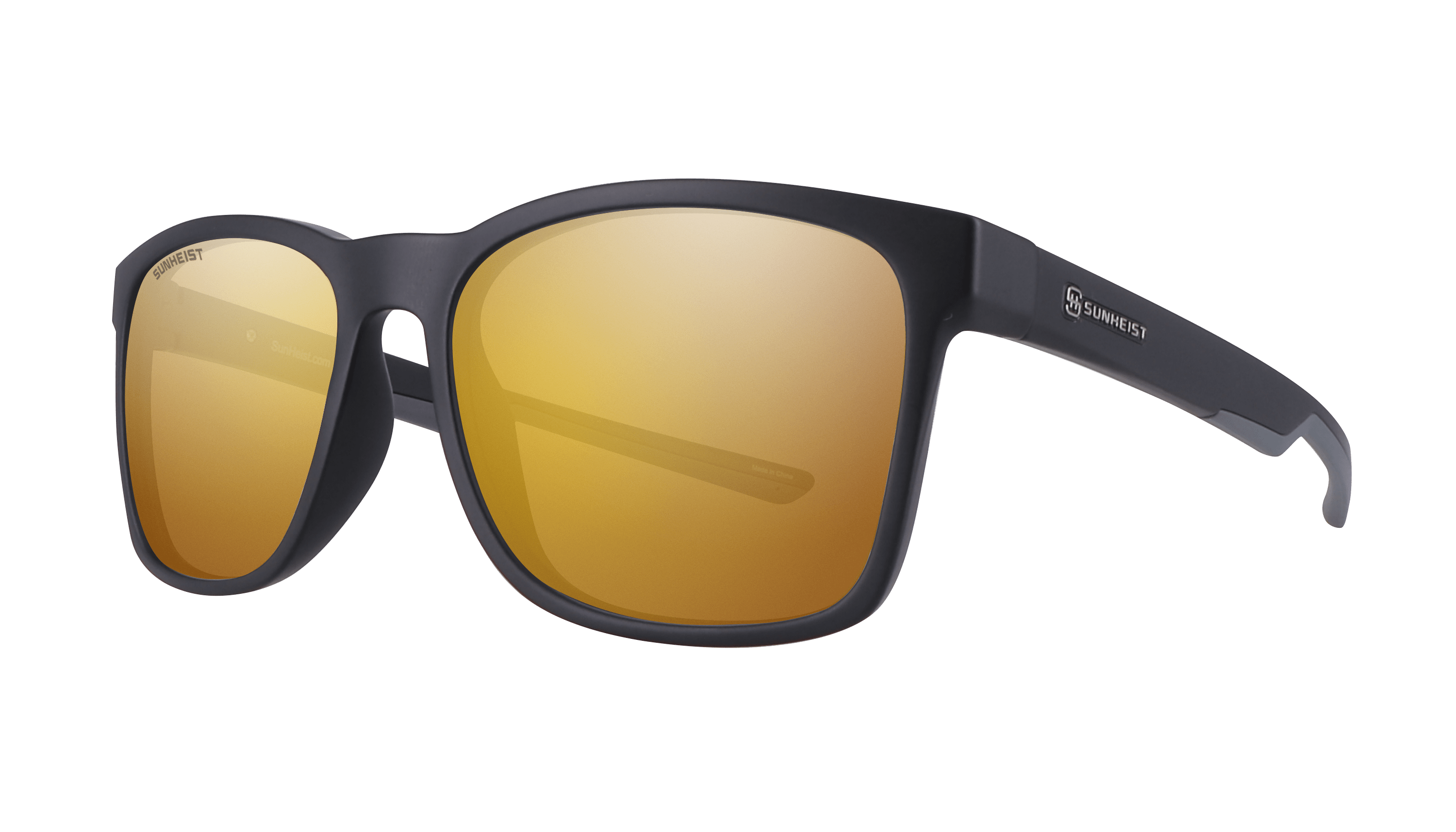 Matte Black / Brown with Gold Mirror