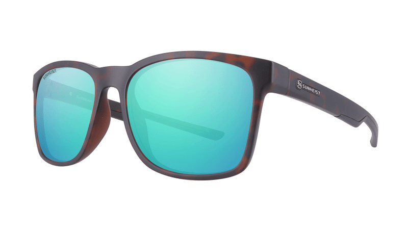 Matte Brown Tortoise / Brown with Green Mirror