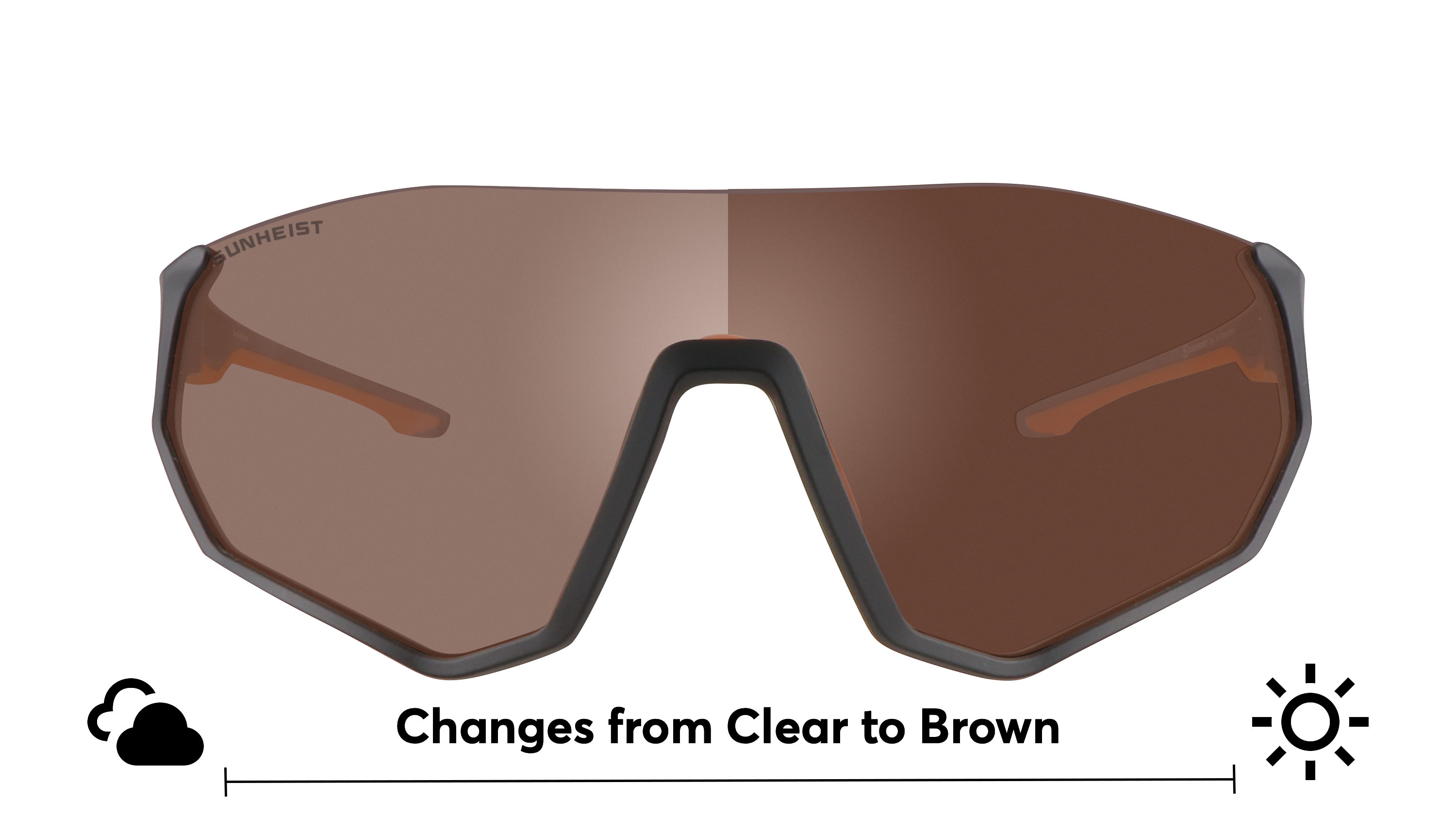 Matte Black and Orange / Photochromatic Clear to Brown Clear to Brown