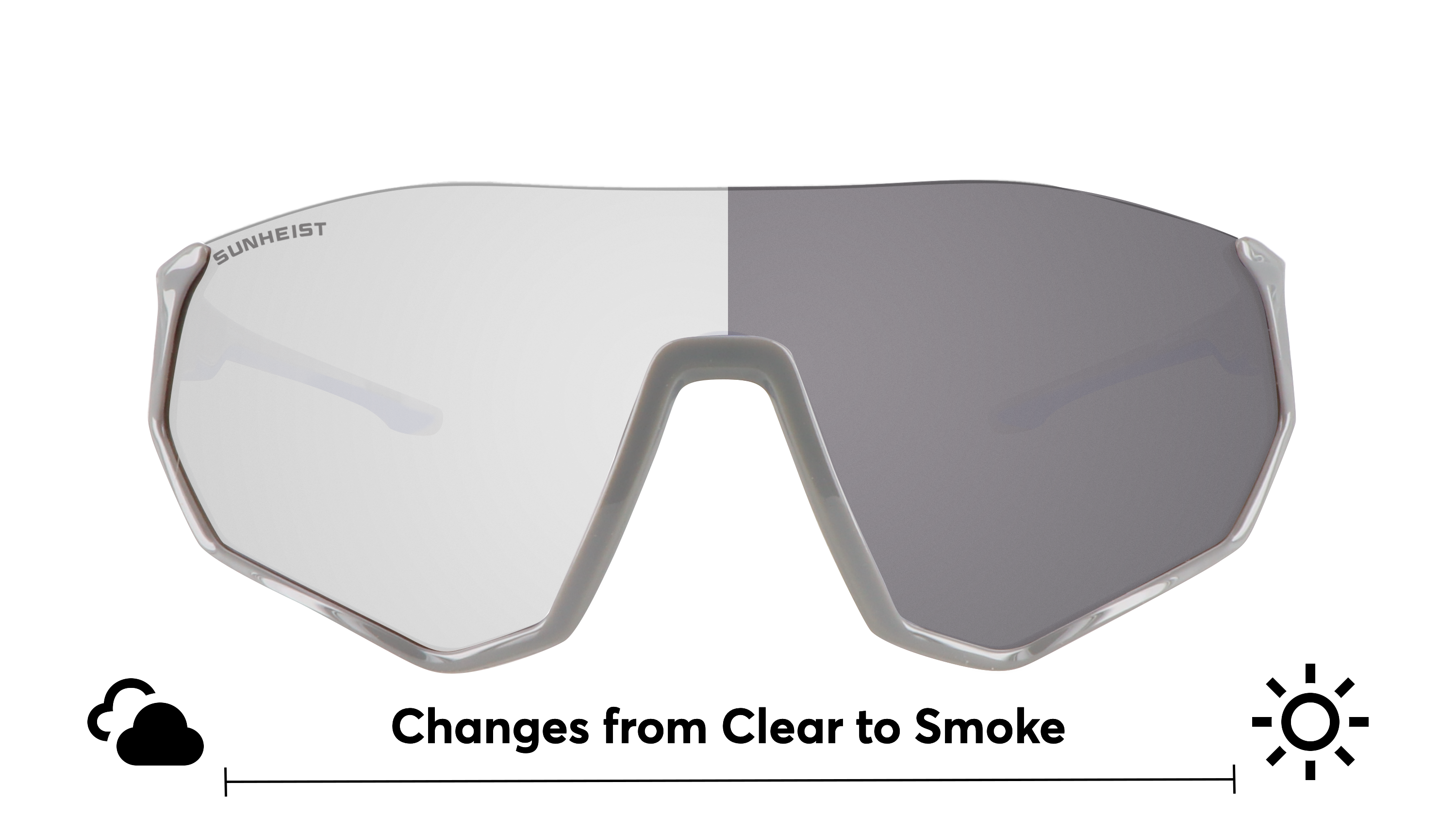 Gloss Gray and Dark Blue / Photochromatic Clear to Smoke